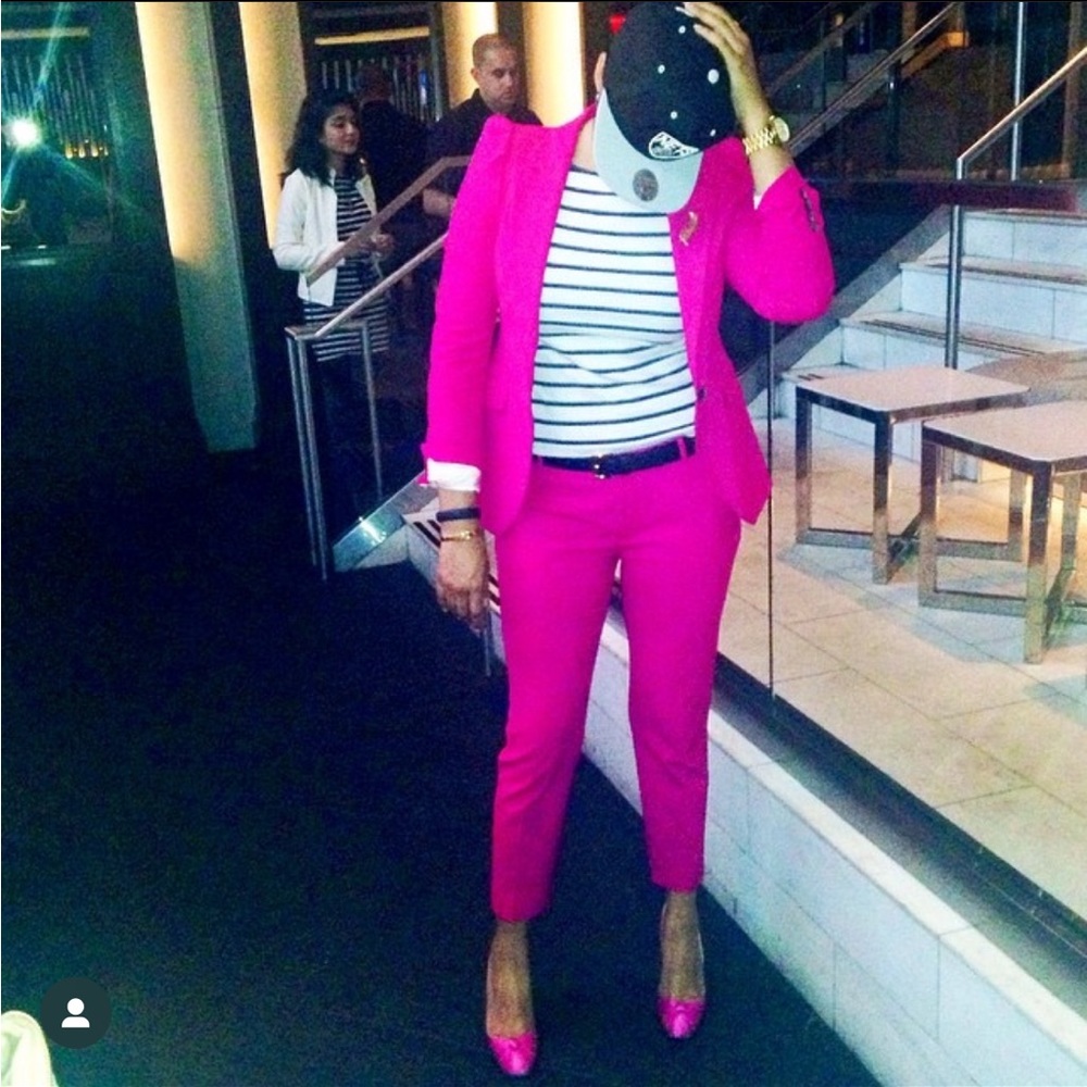 Gorgeous pink blazer and pant set - Zara